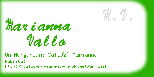 marianna vallo business card